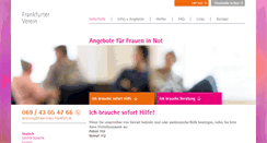 Desktop Screenshot of frauenhaus-frankfurt.de